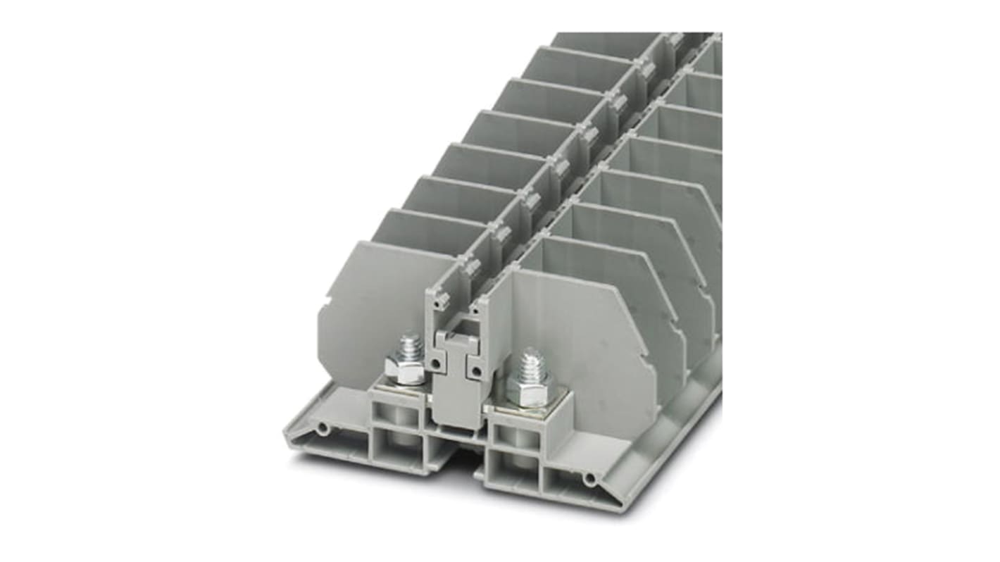 Phoenix Contact RBO 6-F Series Non-Fused Terminal Block, 2-Way, 125A, 2.5 → 35 mm² Wire, Bolt Termination