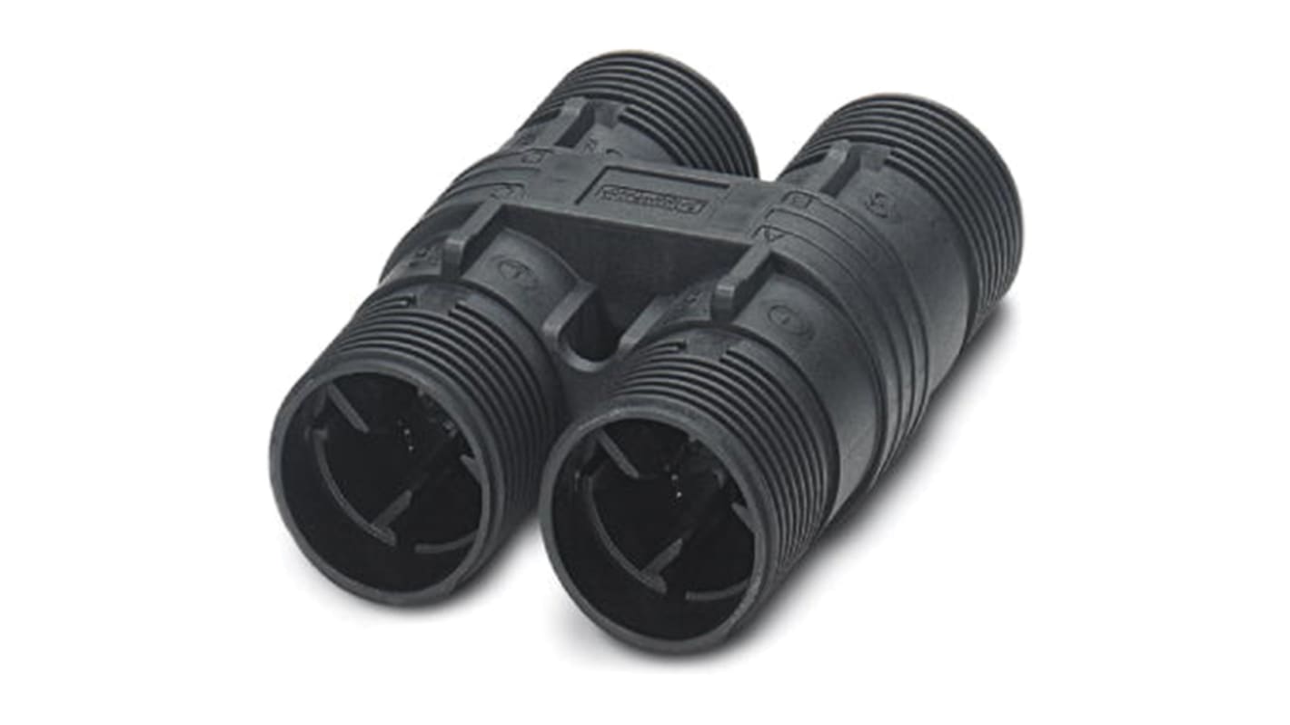 Conector Phoenix Contact serie QPD H 3PE2.5 BK de 4 vías