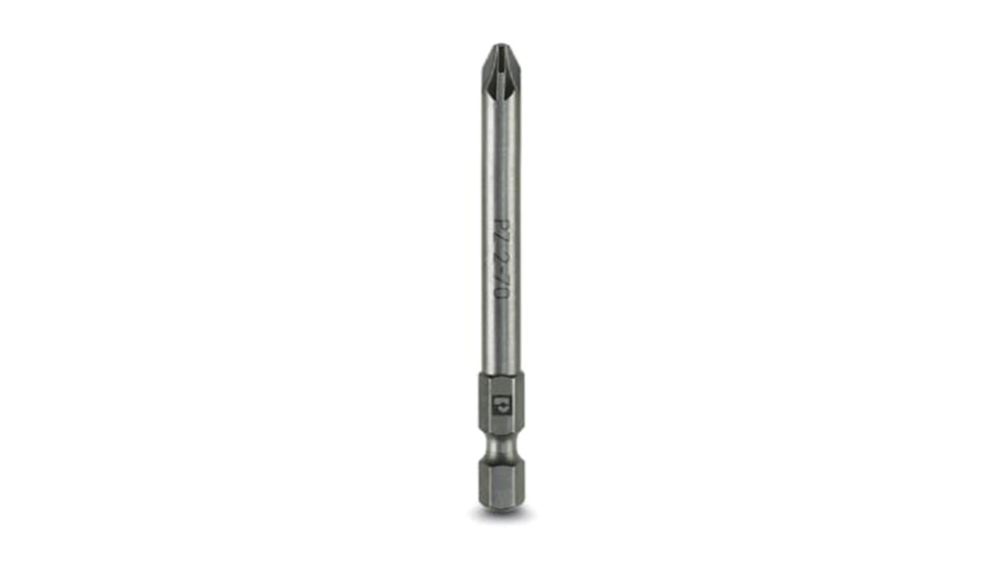 Phoenix Contact Pozidriv Screwdriver Bit, PZ2 Tip