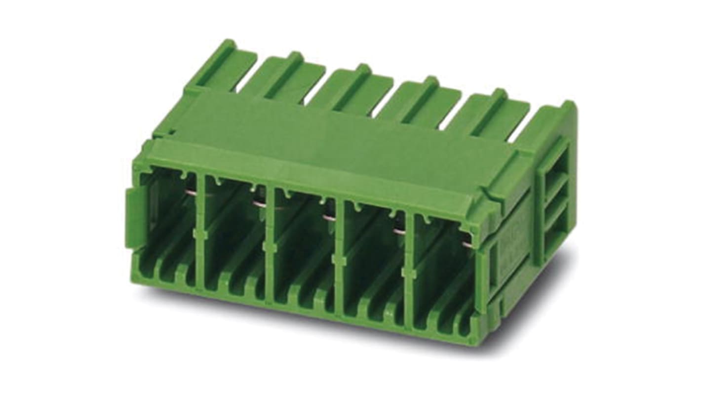 Phoenix Contact 7.62mm Pitch 7 Way Pluggable Terminal Block, Header, Solder Termination