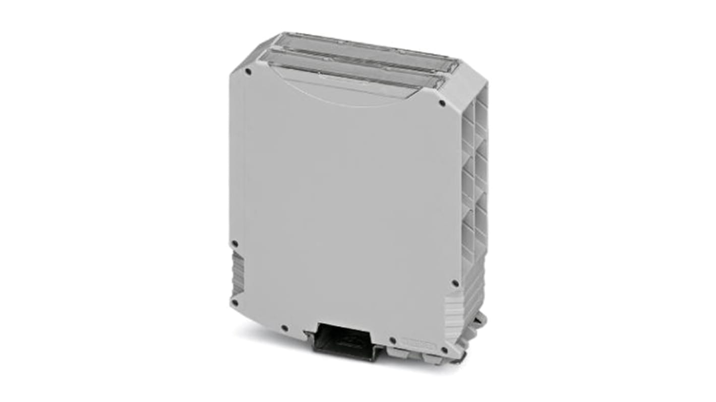 Phoenix Contact DIN Rail Enclosure Enclosure Type ME MAX 35 G 3-3KMGY Series , 99 x 35 x 114.5mm, Polyamide Electronic