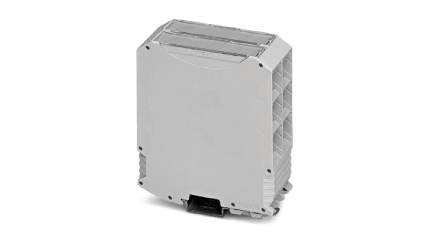 Phoenix Contact DIN Rail Enclosure Enclosure Type ME MAX 45 G 3-3 KMGY Series , 99 x 45 x 114.5mm, Polyamide Electronic