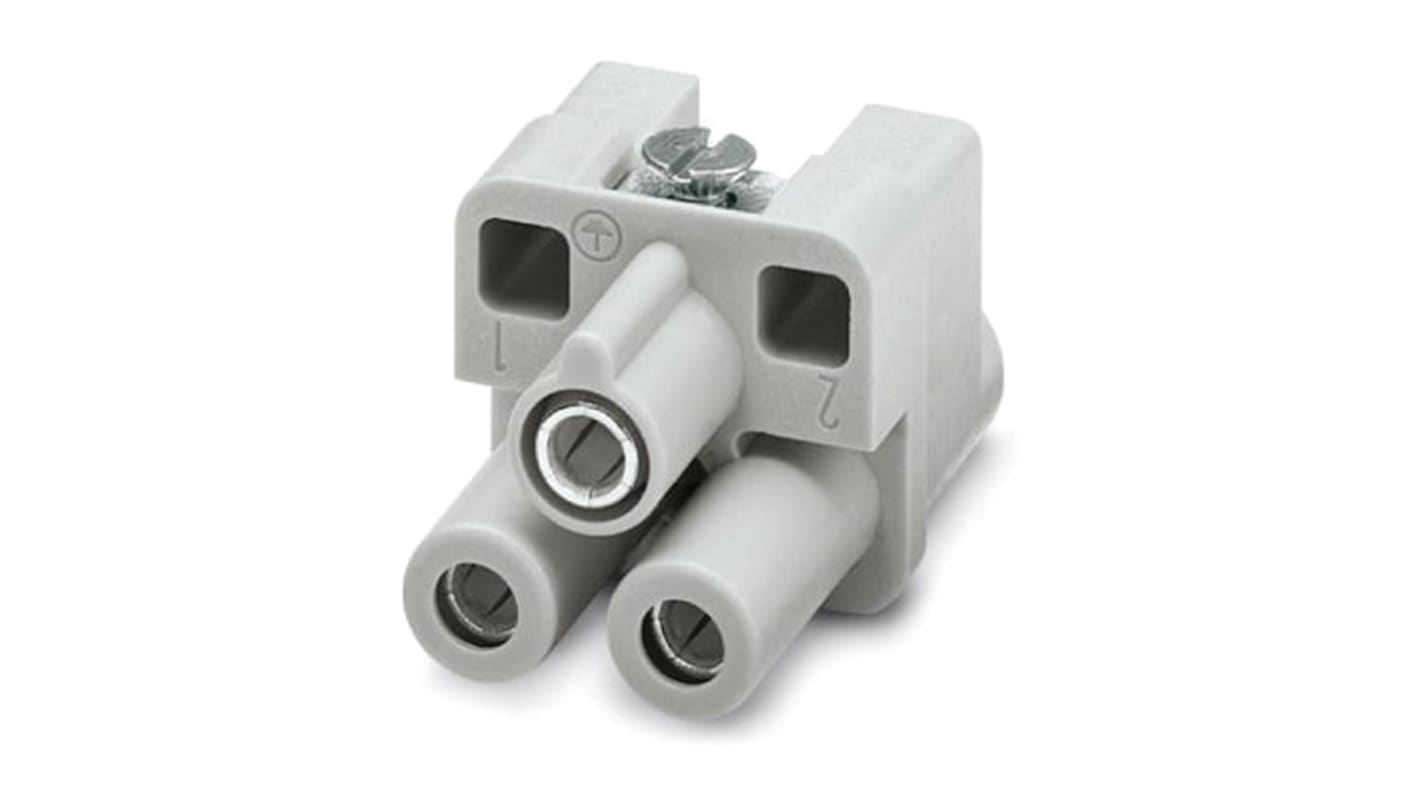 Phoenix Contact Heavy Duty Power Connector Insert, 40A, Female, HC-HS 2-D7-EBUS Series