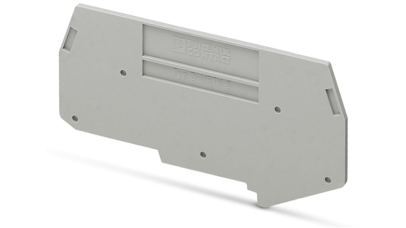 3026340 | Phoenix Contact D-URTK 6 Series End Cover | RS