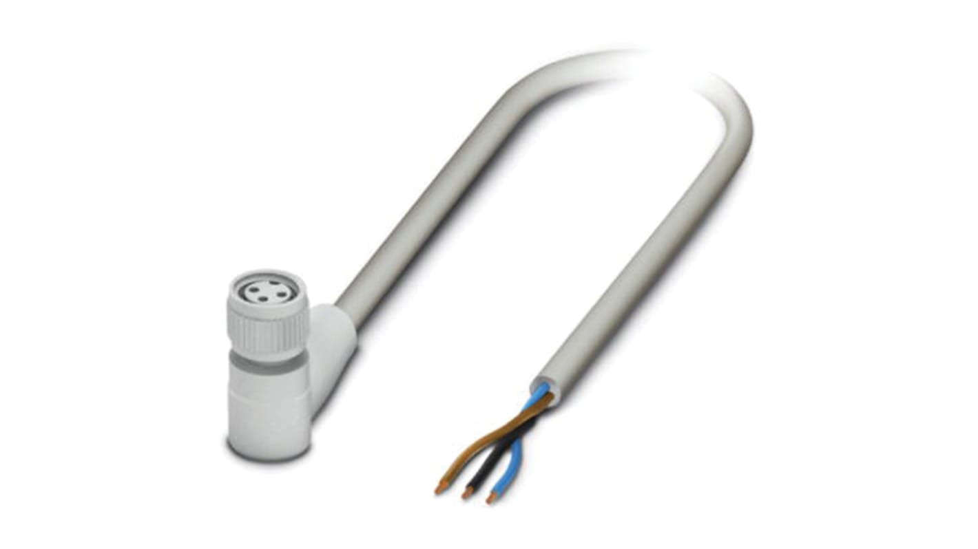 Cable de conexión Phoenix Contact, con. A M8 Hembra, 3 polos, long. 5m, 60 V, 4 A, IP65, IP67, IP68, IP69K