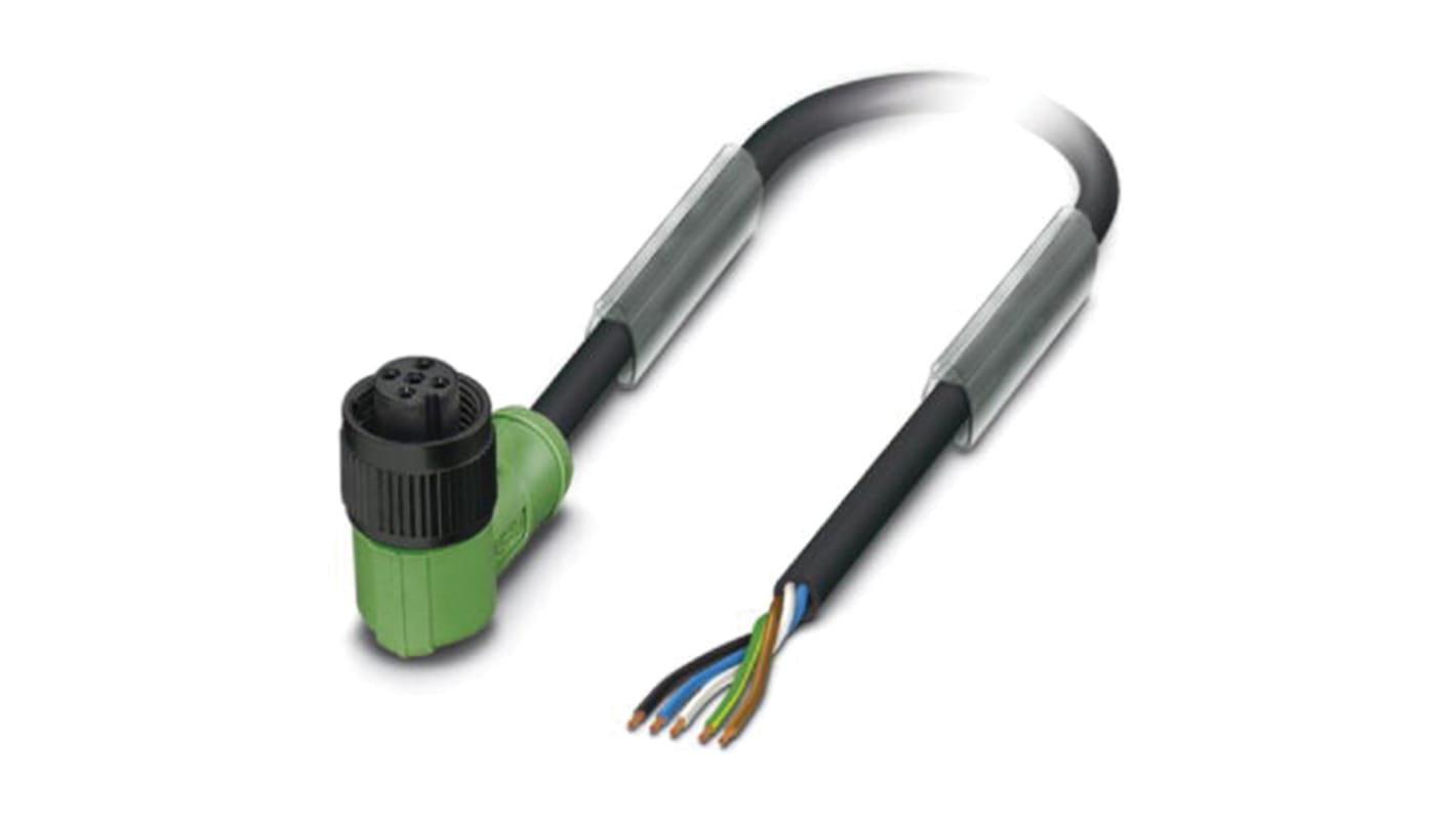 Phoenix Contact Female 5 way M12 to Sensor Actuator Cable, 3m