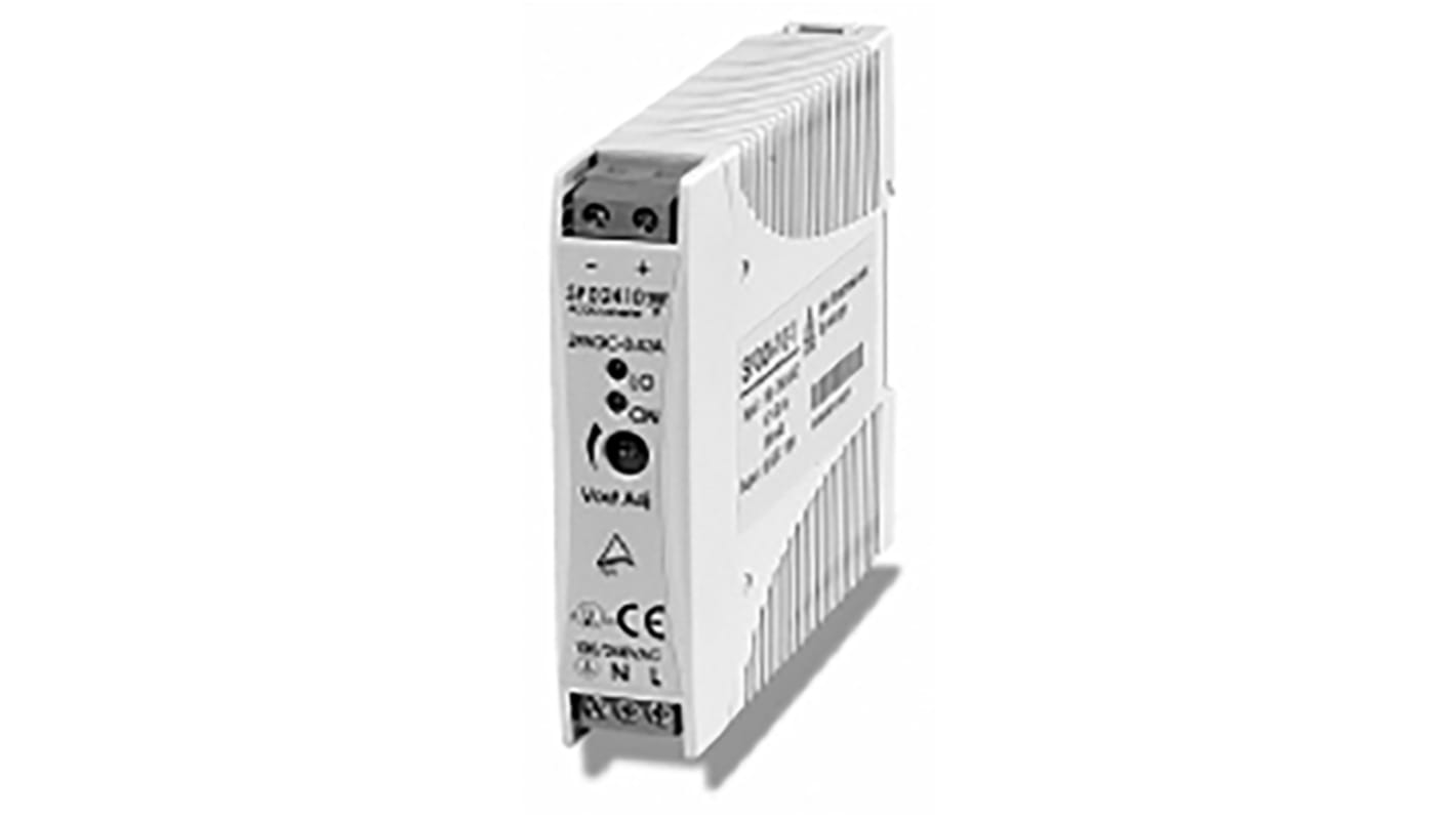 Alimentatore a montaggio su guida DIN Carlo Gavazzi, 5V cc, 2A, 90 → 264 V ac / 120 →375V cc, 10W