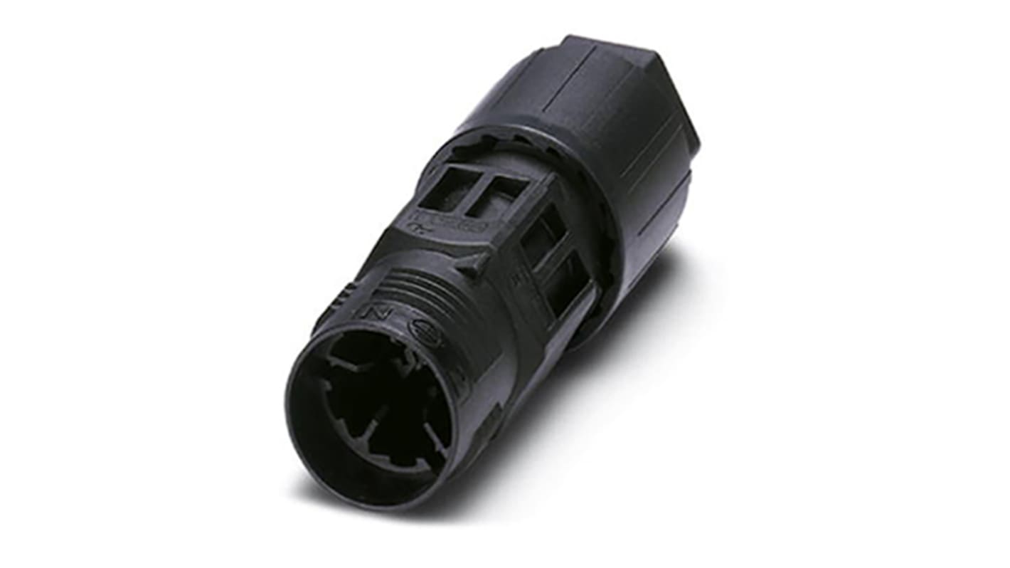 Conector circular Phoenix Contact serie QPD de 5 vías, montaje aéreo, IP66, IP68, IP69K