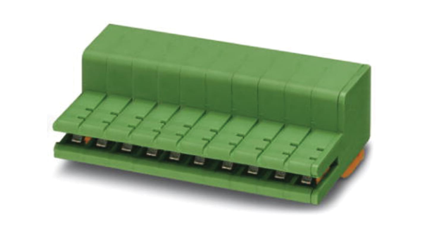 Phoenix Contact 基板用端子台, ZEC 1.5/ 3-ST-5.0 C2 R1.3シリーズ, 5mmピッチ , 3極, 緑