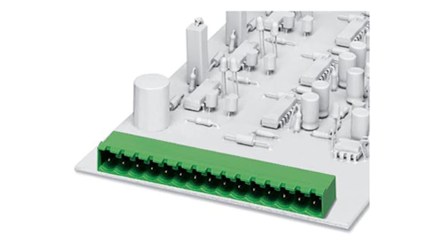 Phoenix Contact EMSTBA 2.5/19-G Series PCB Header, 19 Contact(s), 5mm Pitch, Shrouded