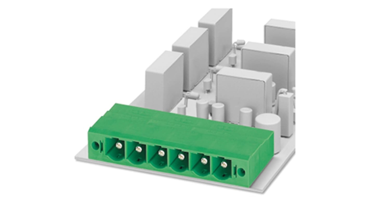 Phoenix Contact 10.16mm Pitch 5 Way Pluggable Terminal Block, Header, Solder Termination