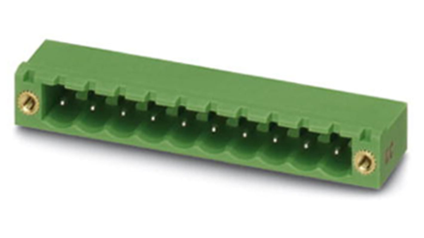 Phoenix Contact 5.08mm Pitch 4 Way Pluggable Terminal Block, Header, Solder Termination