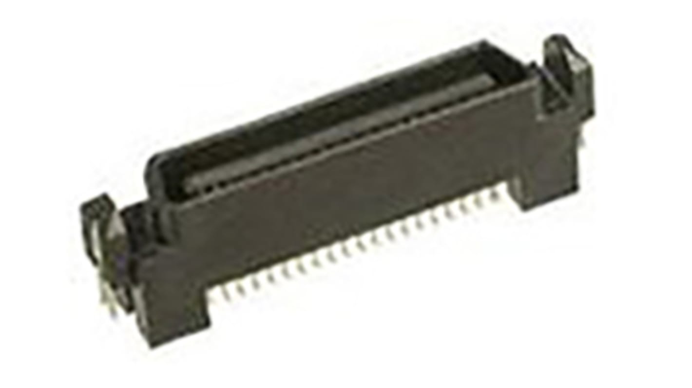 Amphenol ICC SCA 2 Series Straight Straddle Mount IDC Connector, 40-Contact, 2-Row, 1.27mm Pitch, Solder Termination