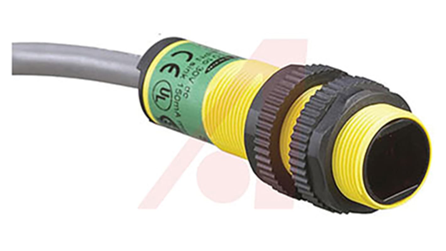 Banner Diffuse Photoelectric Sensor, Barrel Sensor, 300 mm Detection Range