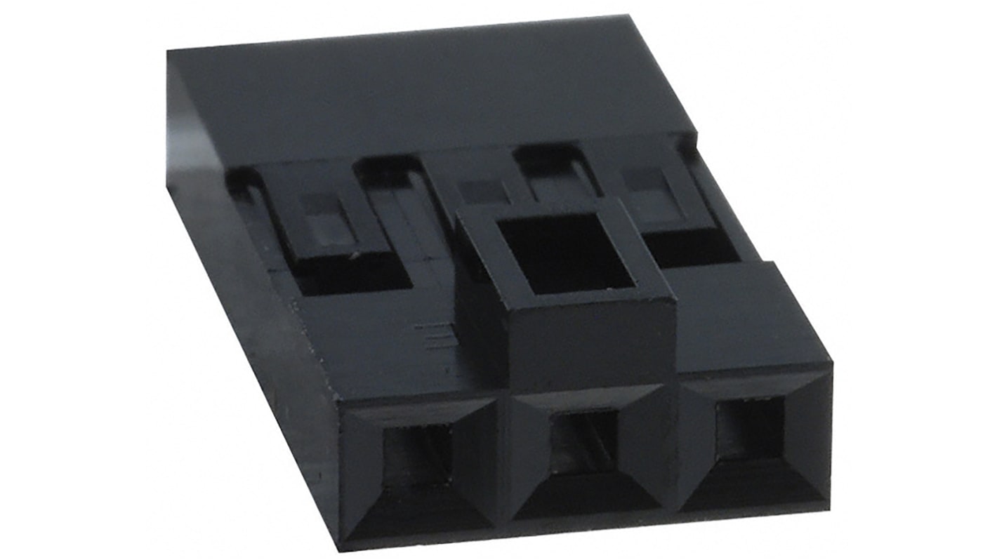 Amphenol FCI, Mini-PV Female Connector Housing, 2.54mm Pitch, 3 Way, 1 Row