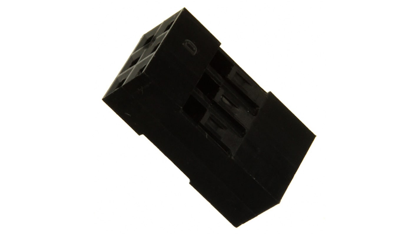 Amphenol ICC, Mini-PV Female Connector Housing, 2.54mm Pitch, 6 Way, 2 Row