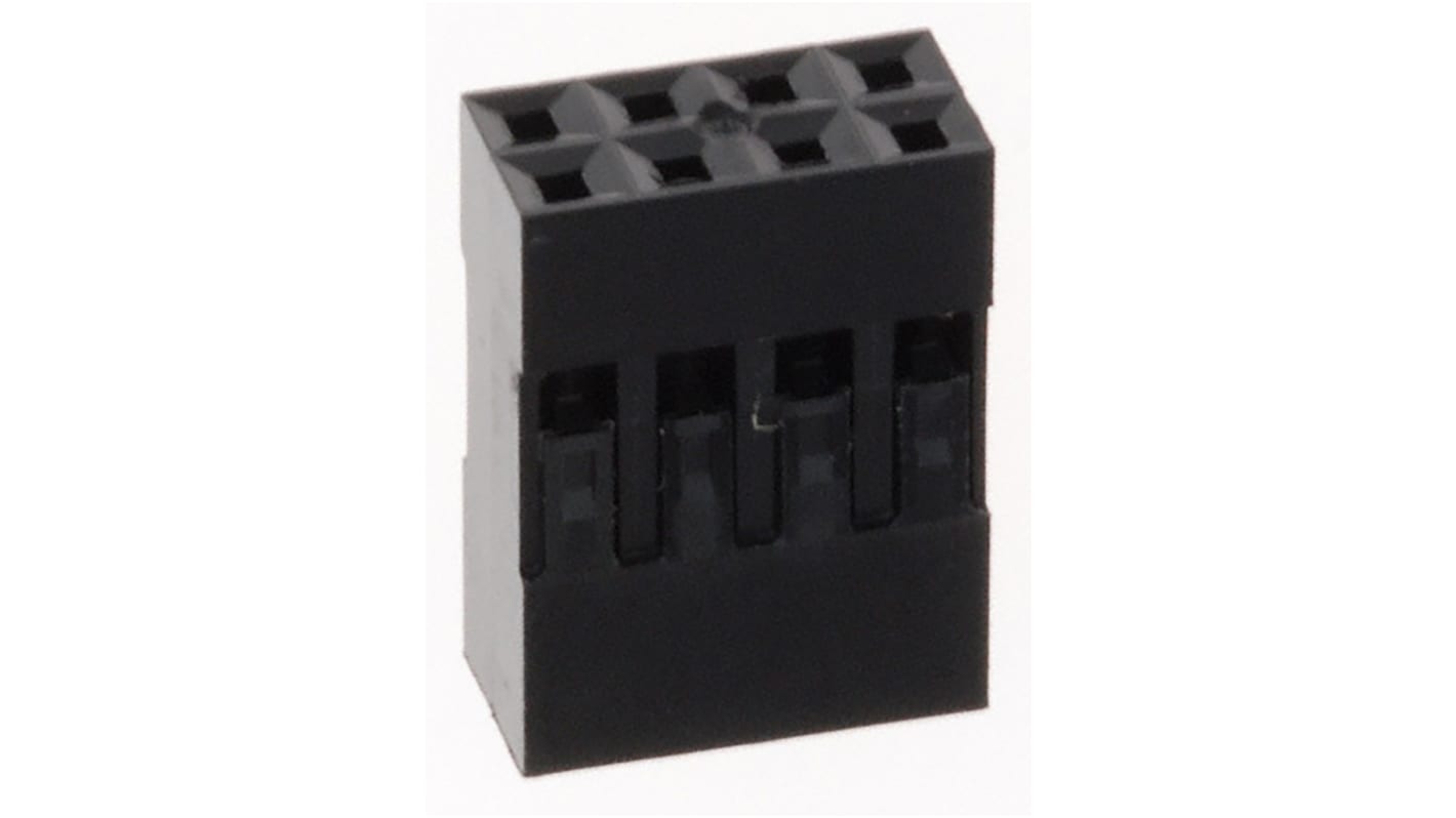 Amphenol Communications Solutions, Mini-PV Female Connector Housing, 2.54mm Pitch, 8 Way, 2 Row