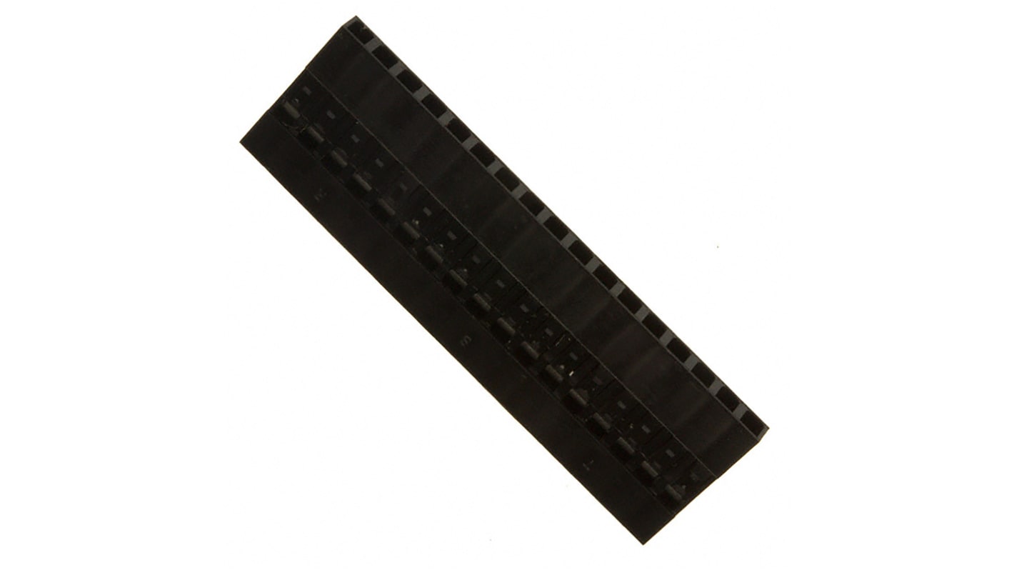Carcasa de conector Amphenol FCI 65039-020LF, Serie Mini-PV, paso: 2.54mm, 17 contactos, , 1 fila filas, Recto, Hembra,