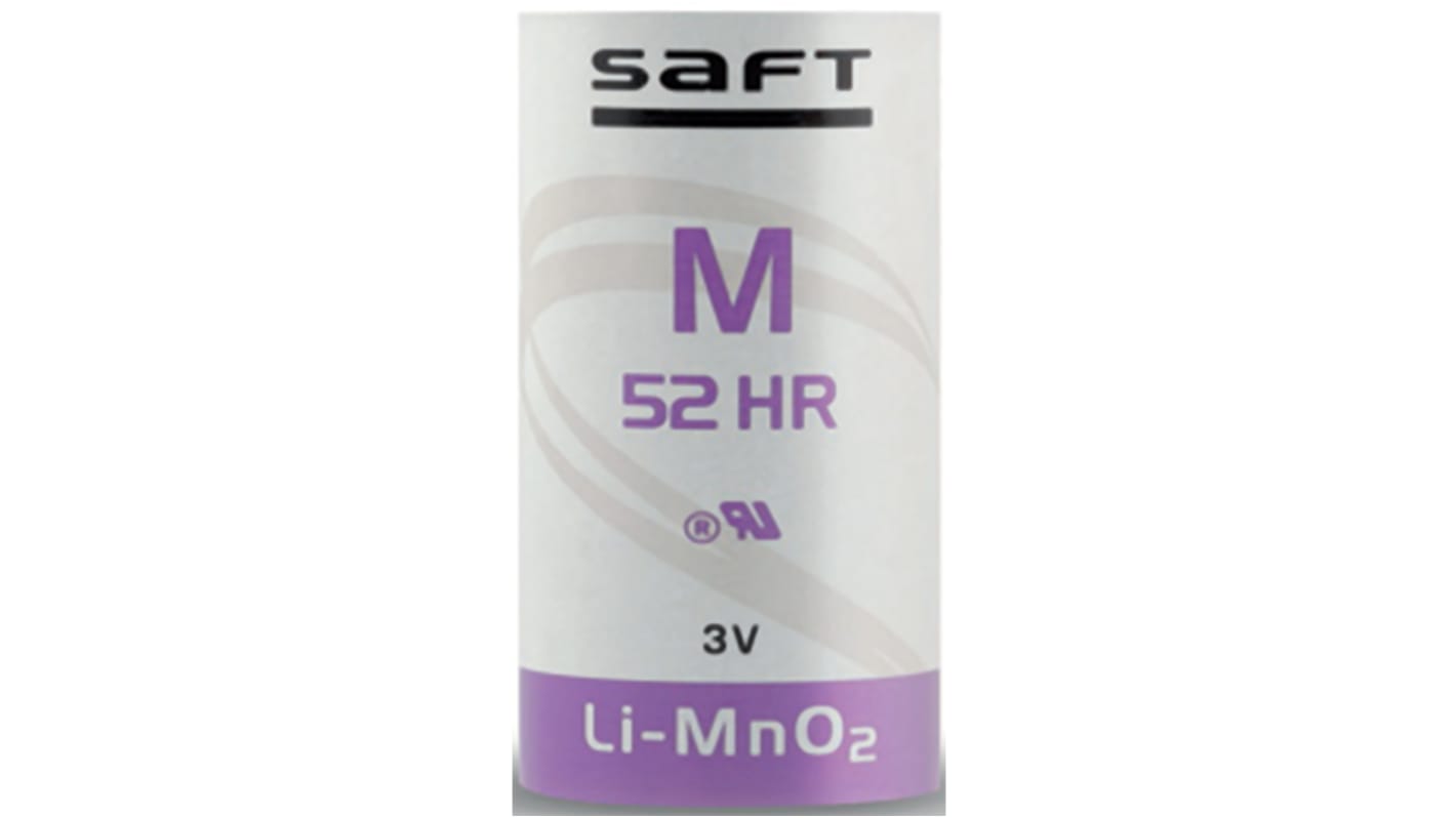 Saft C batteri, 3V, Litium-mangandioxid, 4.8Ah