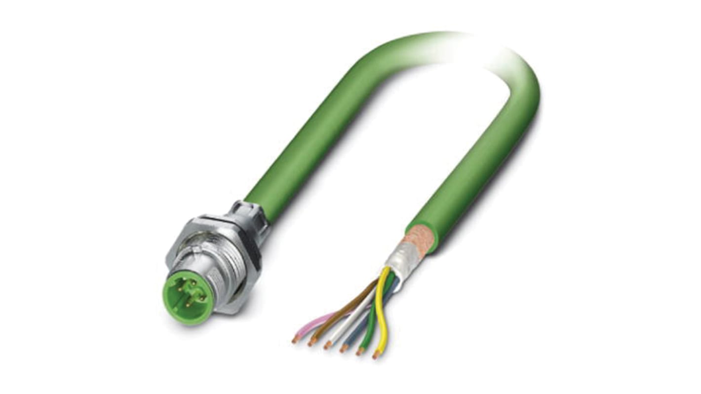 Cable de bus Phoenix Contact, con. A M12 Macho, 5 polos, long. 1m, 60 V, 4 A, IP67