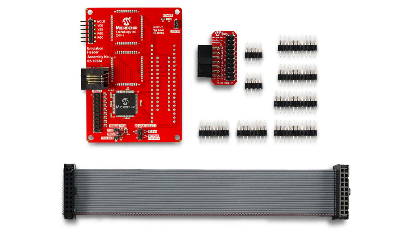Microchip PIC16(L)F1829 Emulation Extension Pak アドオンボード AC244063