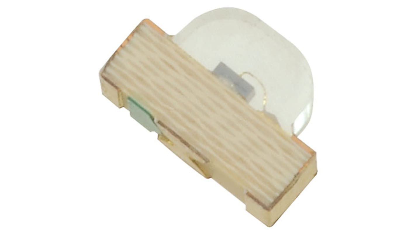 LED Kingbright, Verde, 525 nm, Vf= 4 V, 120°, mont. superficial, encapsulado Visión lateral