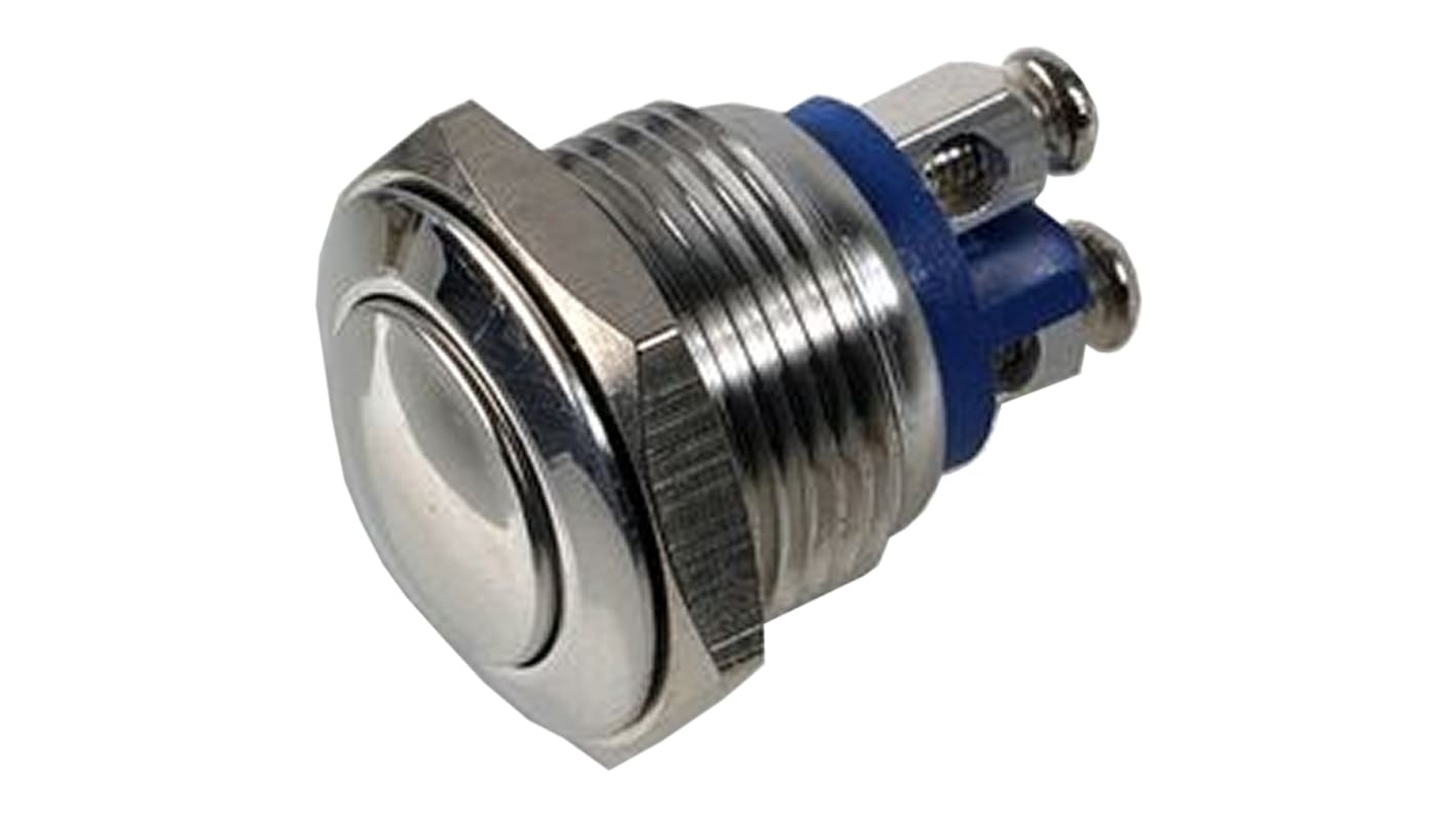 Bulgin Push Button Switch, Momentary, SPST Screw, 2 A, -20 → +55°C