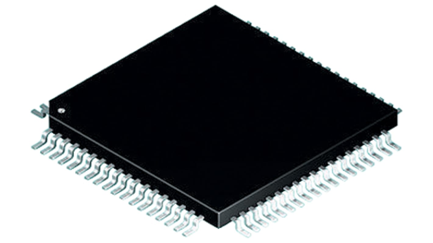 Processore DSP Microchip dsPIC30F, 20MIPS, memoria Flash 66 kB, 80 Pin, TQFP, Montaggio superficiale