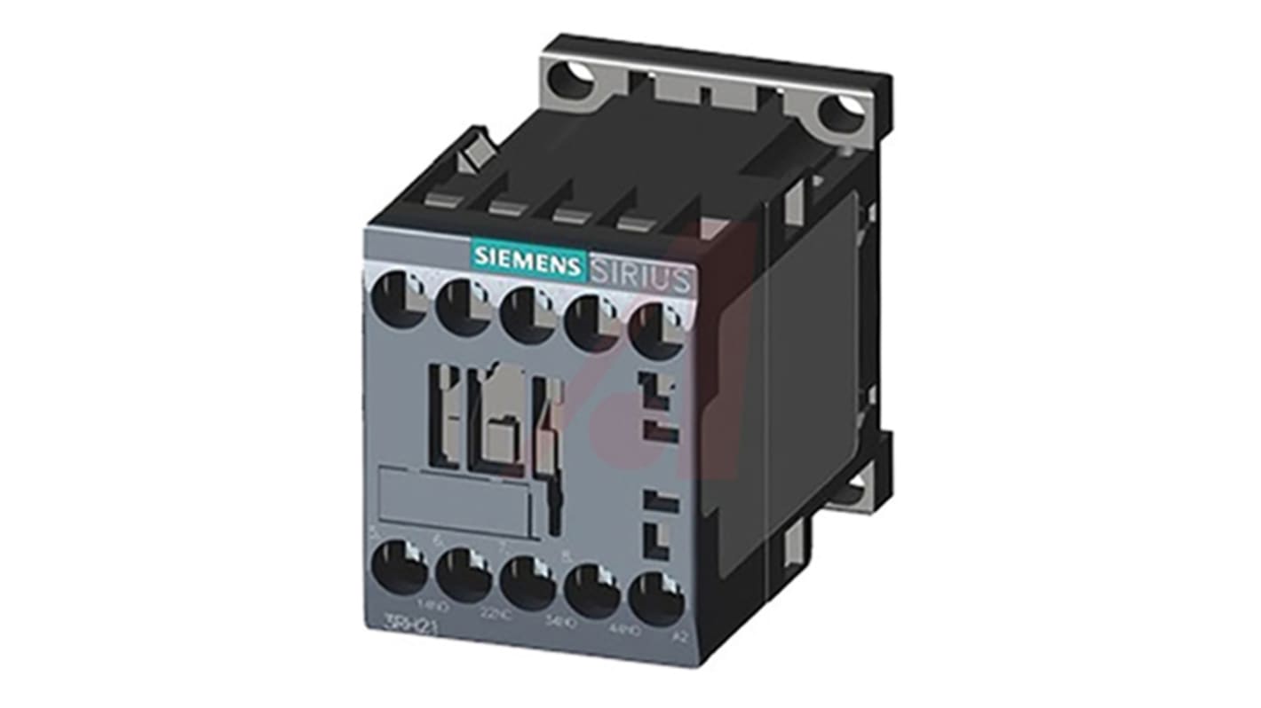 Siemens 3RH2 Series Contactor, 110 V ac Coil, 4-Pole, 10 A, 3NO + 1NC, 690 V ac