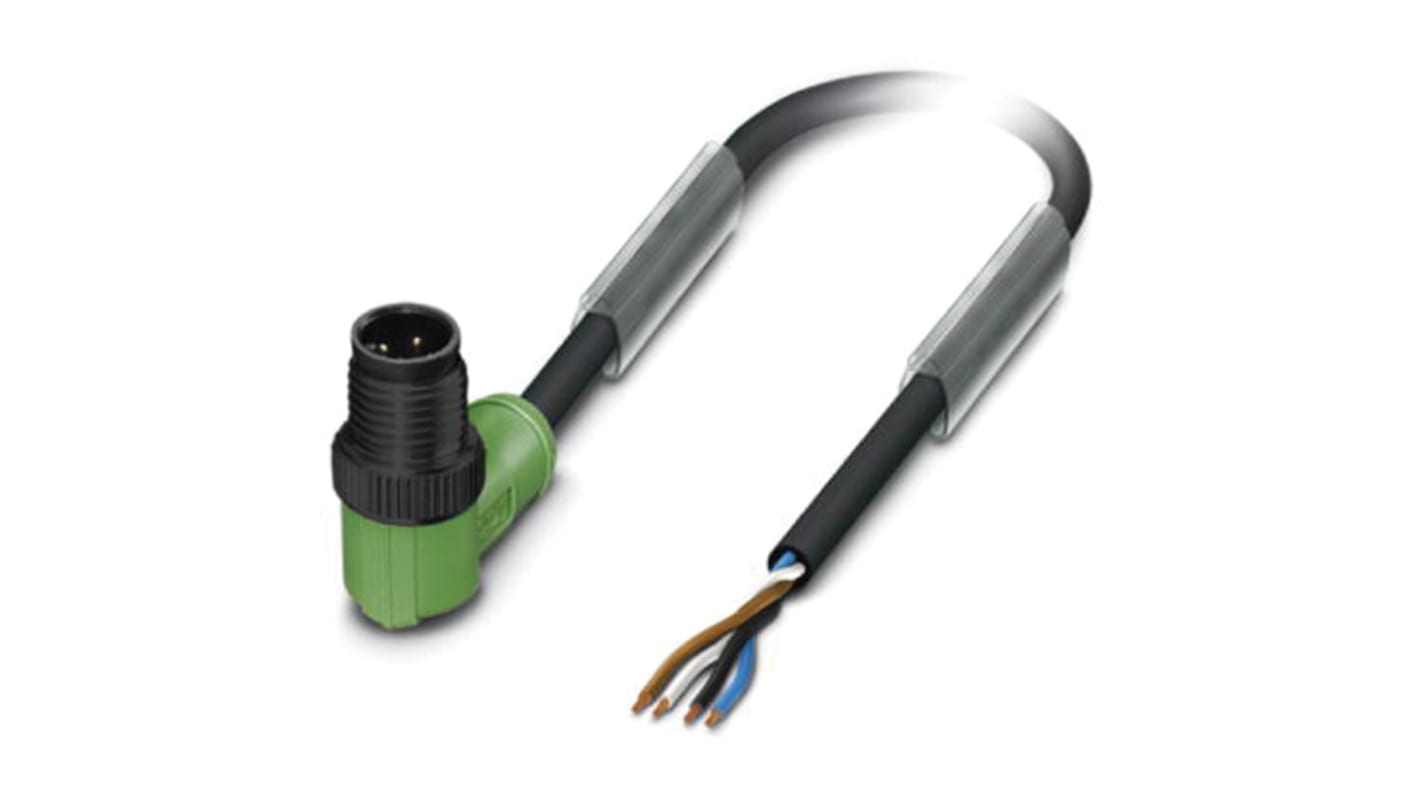 Phoenix Contact Male 4 way M12 to Sensor Actuator Cable, 1.5m