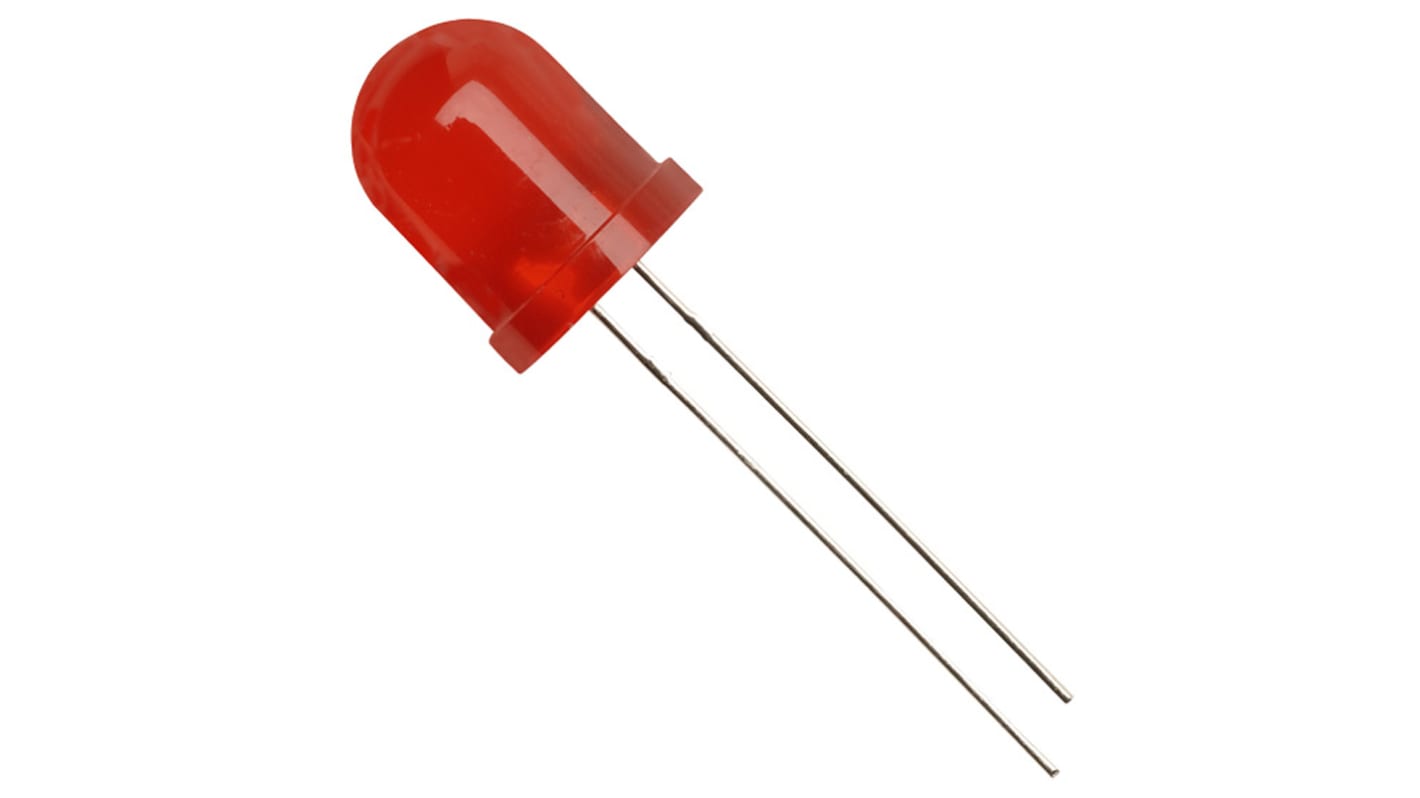 LED Rouge, Traversant, 10 mm, 2,5 V