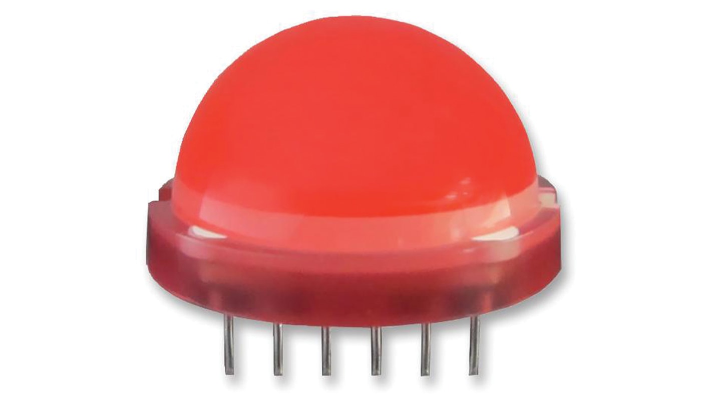 LED Rouge, Traversant, 20 mm, 6 LEDs, 6 → 8 V