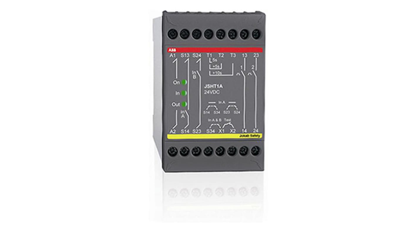 ABB Dual-Channel Emergency Stop Safety Relay, 24V dc, 2 Safety Contacts