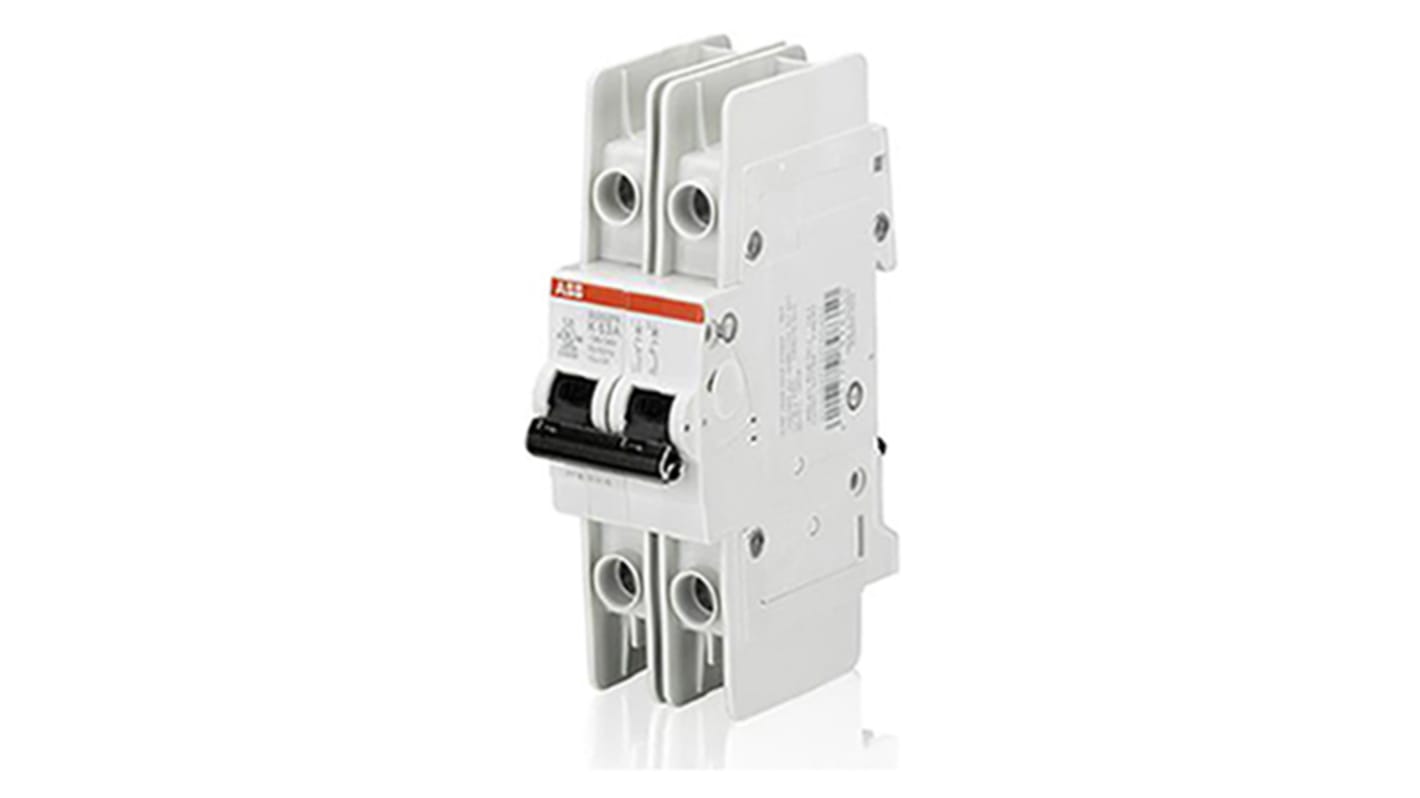 ABB S200 Leitungsschutzschalter Typ K, Pol 2 13A 480Y/277V, Abschaltvermögen 10 kA System Pro M Compact