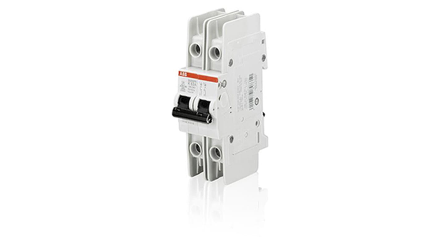 ABB S200PR Leitungsschutzschalter Typ K, Pol 2 10A 480Y/277V, Abschaltvermögen 10 kA System Pro M Compact