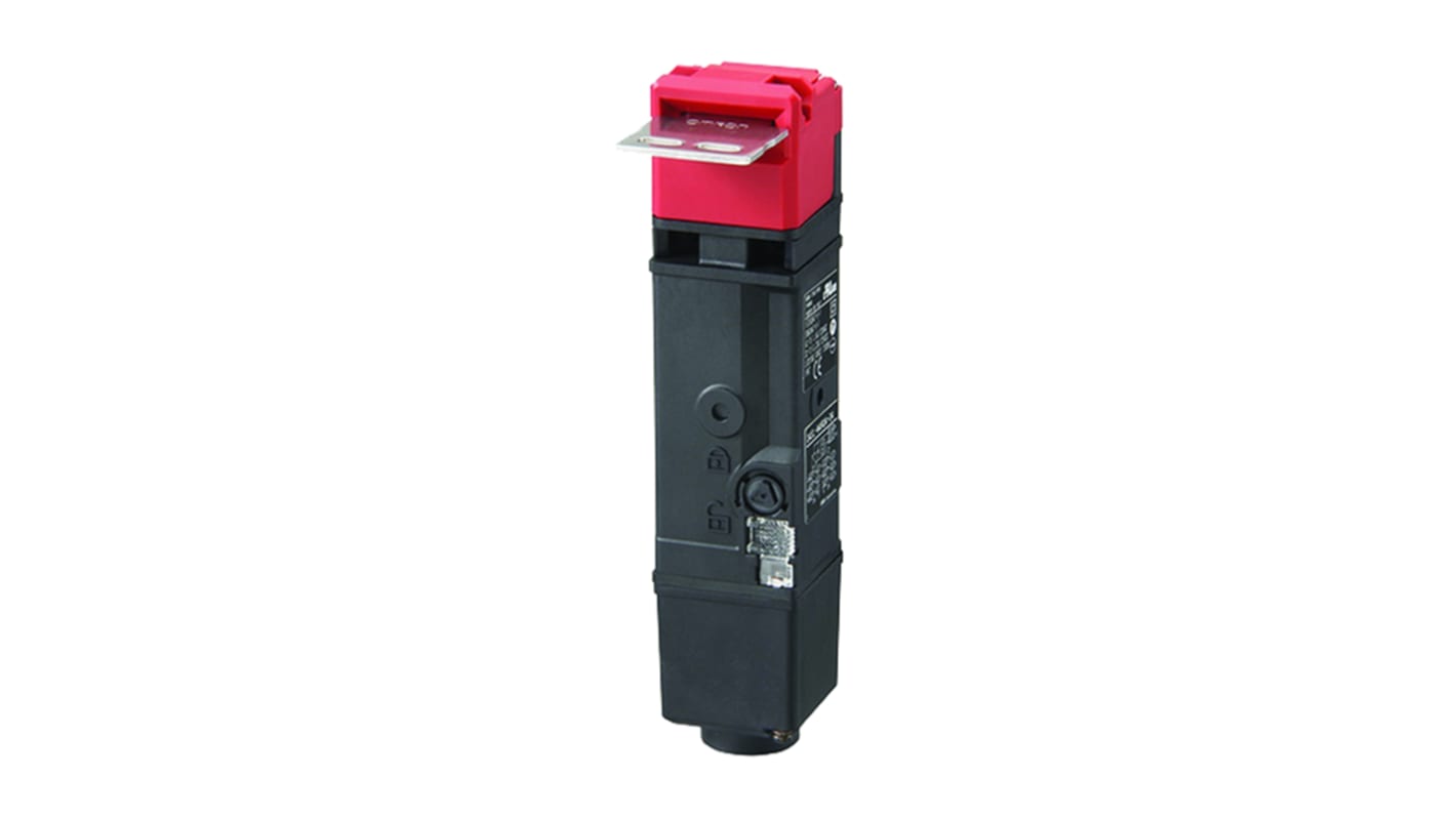 Interruptor de bloqueo por solenoide Omron D4SL-N, 24V dc, cont. aux. 3NC, Alimentar para desbloquear, IP67