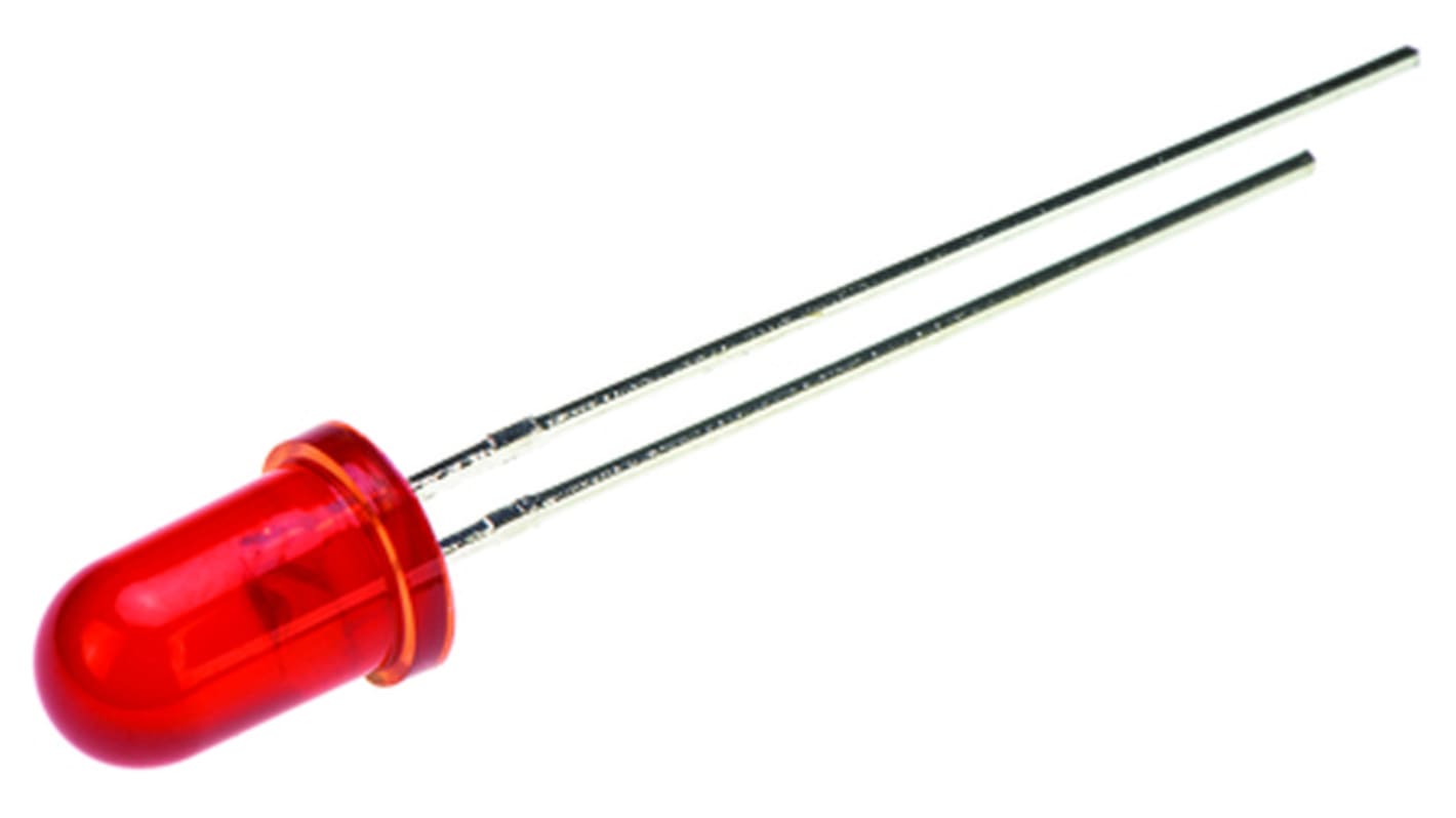 LED Rouge, Traversant, 5 mm (T-1 3/4), 2,5 V