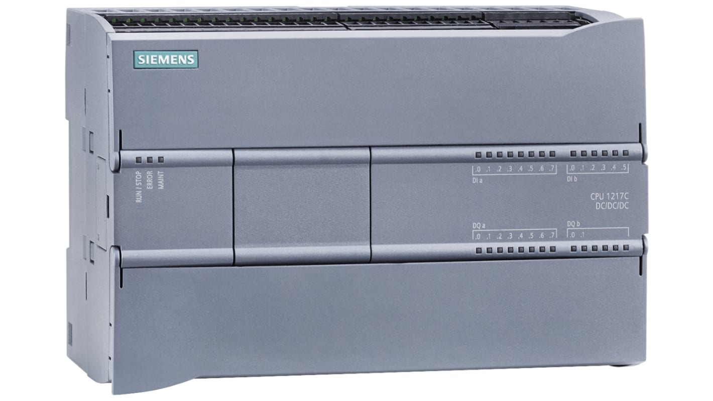 Siemens SIMATIC S7-1200 Series PLC CPU for Use with SIMATIC S7-1200 Series, 24 V Supply, Digital, Transistor Output, 14