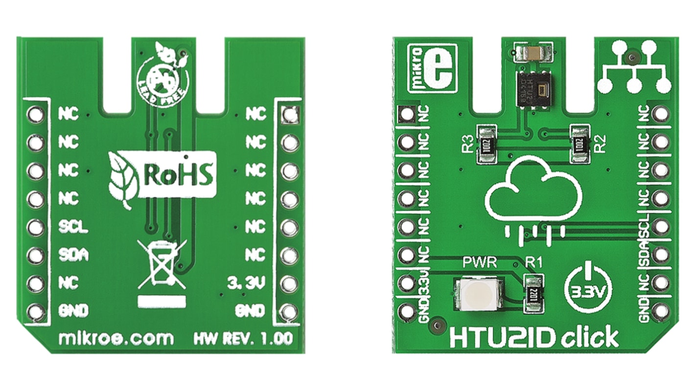 MikroElektronika HTU21D Temperature Sensor mikroBus Click Board