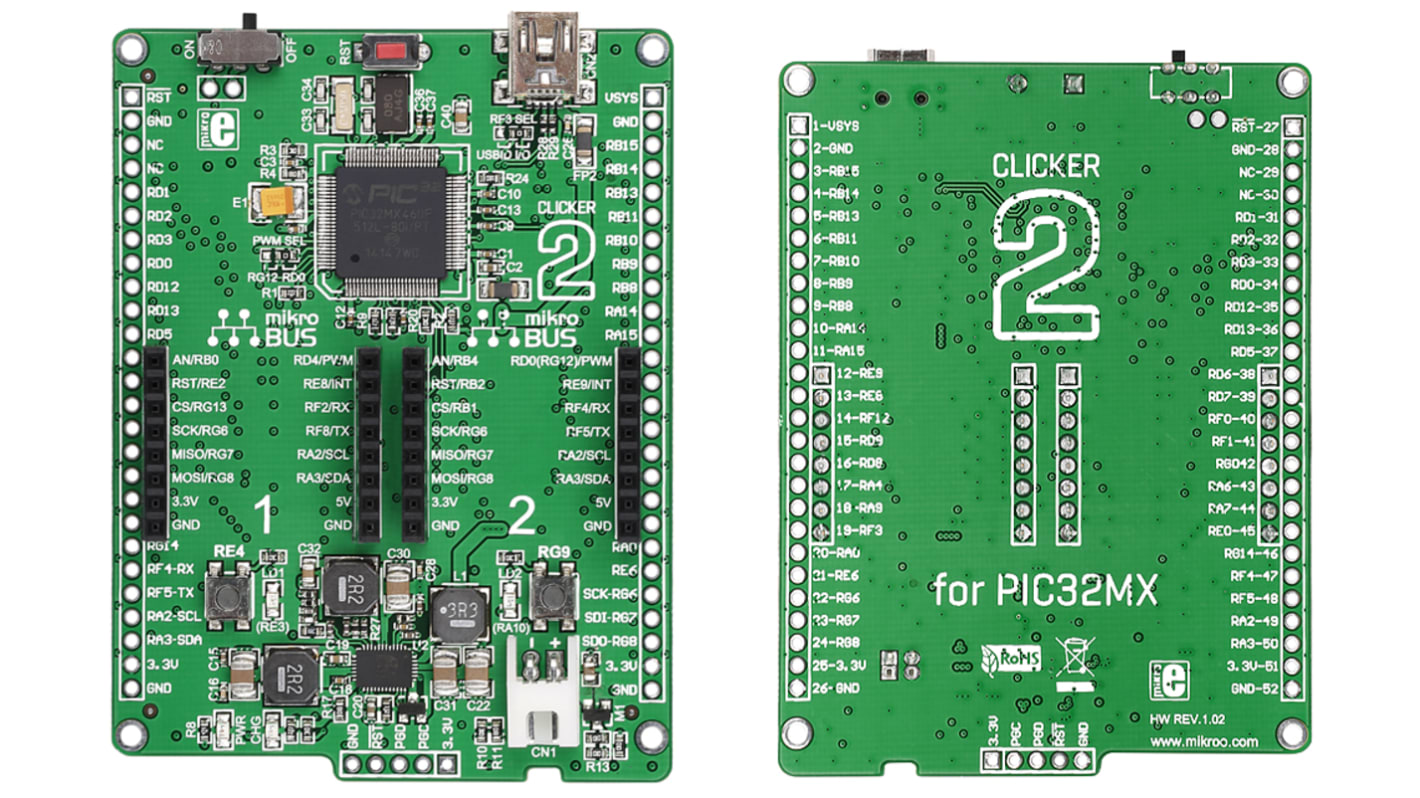 アドオンボード　MIKROE-1717　Clicker　MikroElektronika　RS