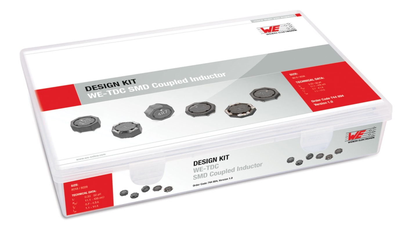 Wurth Elektronik WE-DCT Toroidal Double Power Choke, WE-TDC SMD Shielded Coupled Inductor Inductor Kit, 24 pieces