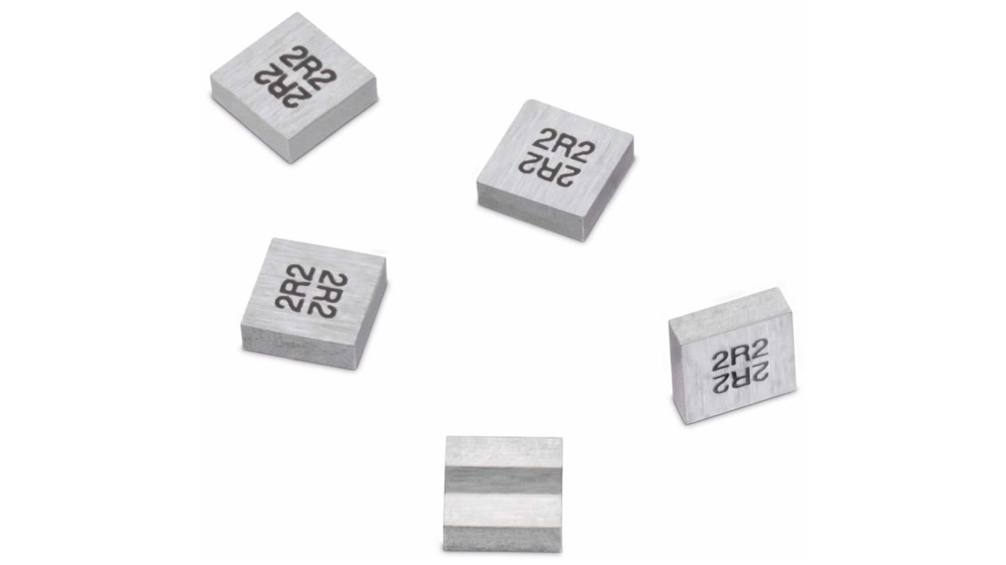 Wurth, WE-MAPI, 3020 Shielded Wire-wound SMD Inductor with a Magnetic Iron Alloy Core, 2.2 μH ±20% Wire-Wound 2.4A Idc
