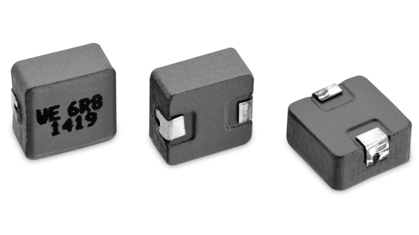 Wurth, WE-HCI, 5040 Shielded Wire-wound SMD Inductor with a WE-Perm2 Core, 3.3 μH ±20% Flat Wire Winding 5.75A Idc