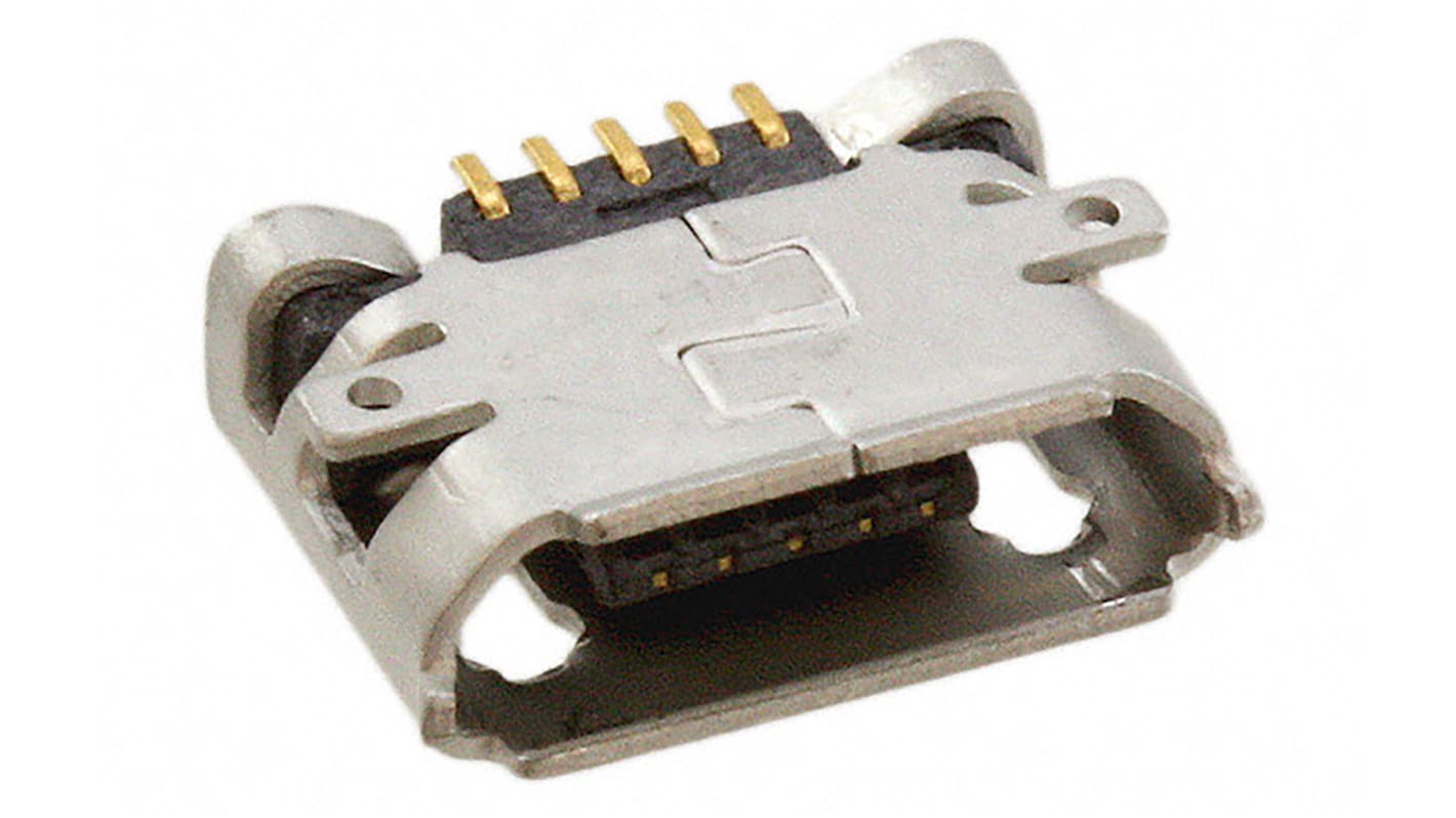 Amphenol FCI Right Angle Surface Mount Female USB Connector