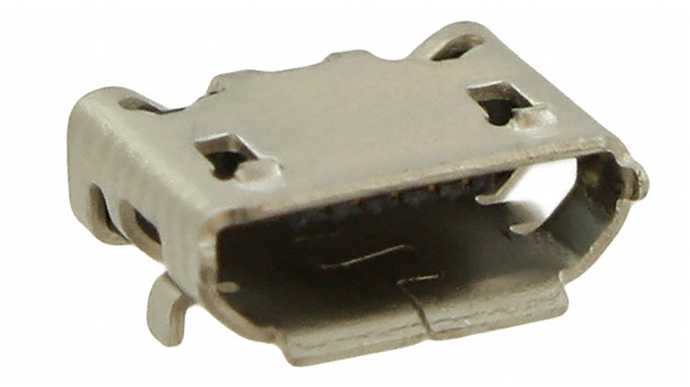 Amphenol FCI USB csatlakozó Nő Derékszögű, Felületszerelt, 100.0 V, 1.8A