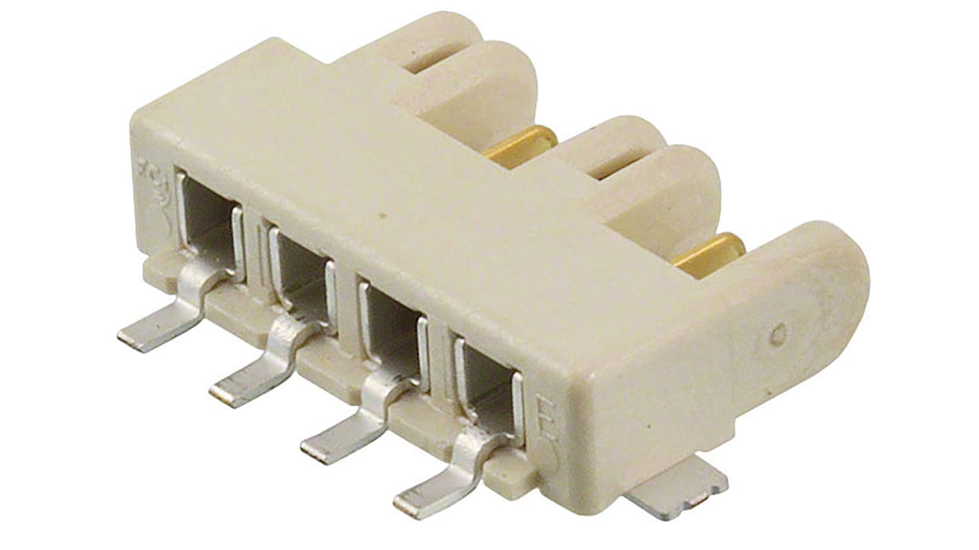 RotaConnect sorozatú Amphenol ICC Nyák - Nyák NYÁK aljzat, távolság: 3.0mm, 2 érintkezős, 1 soros, Derékszögű, lezárás: