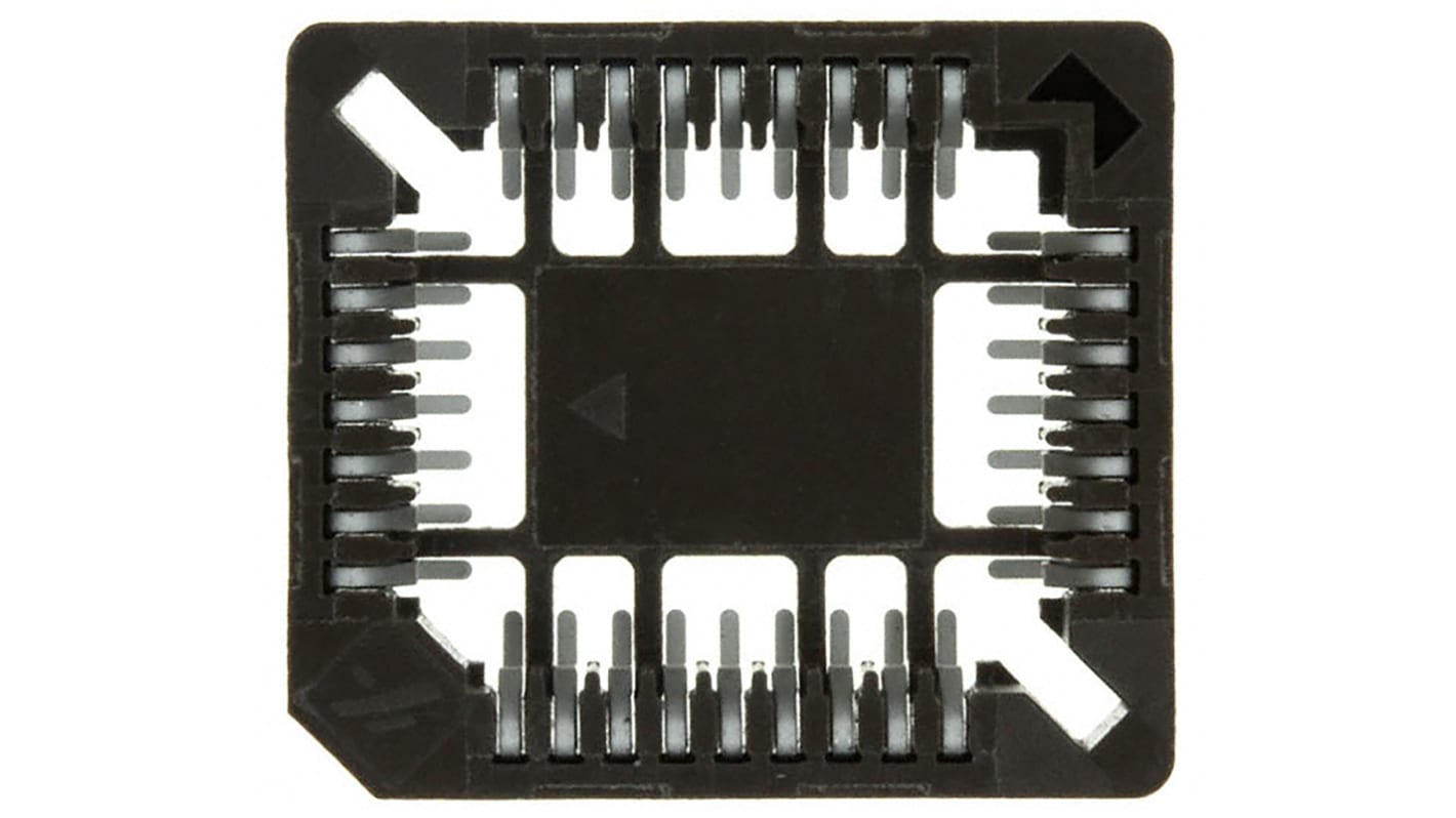 Support PLCC Amphenol ICC 1.27mm, 32 contacts Femelle SMD