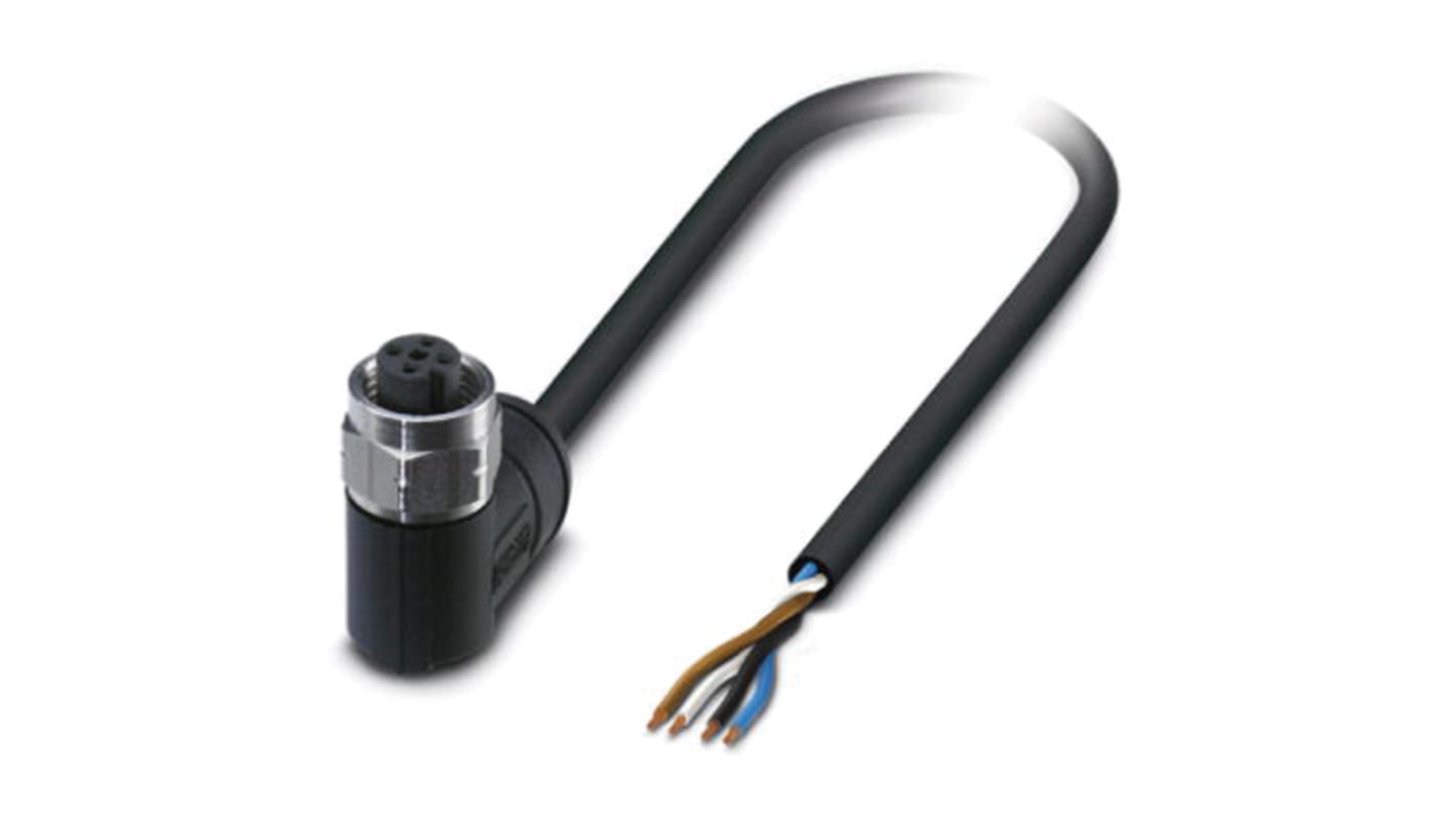 Phoenix Contact Female; Male 4 way M12 to Sensor Actuator Cable, 5m