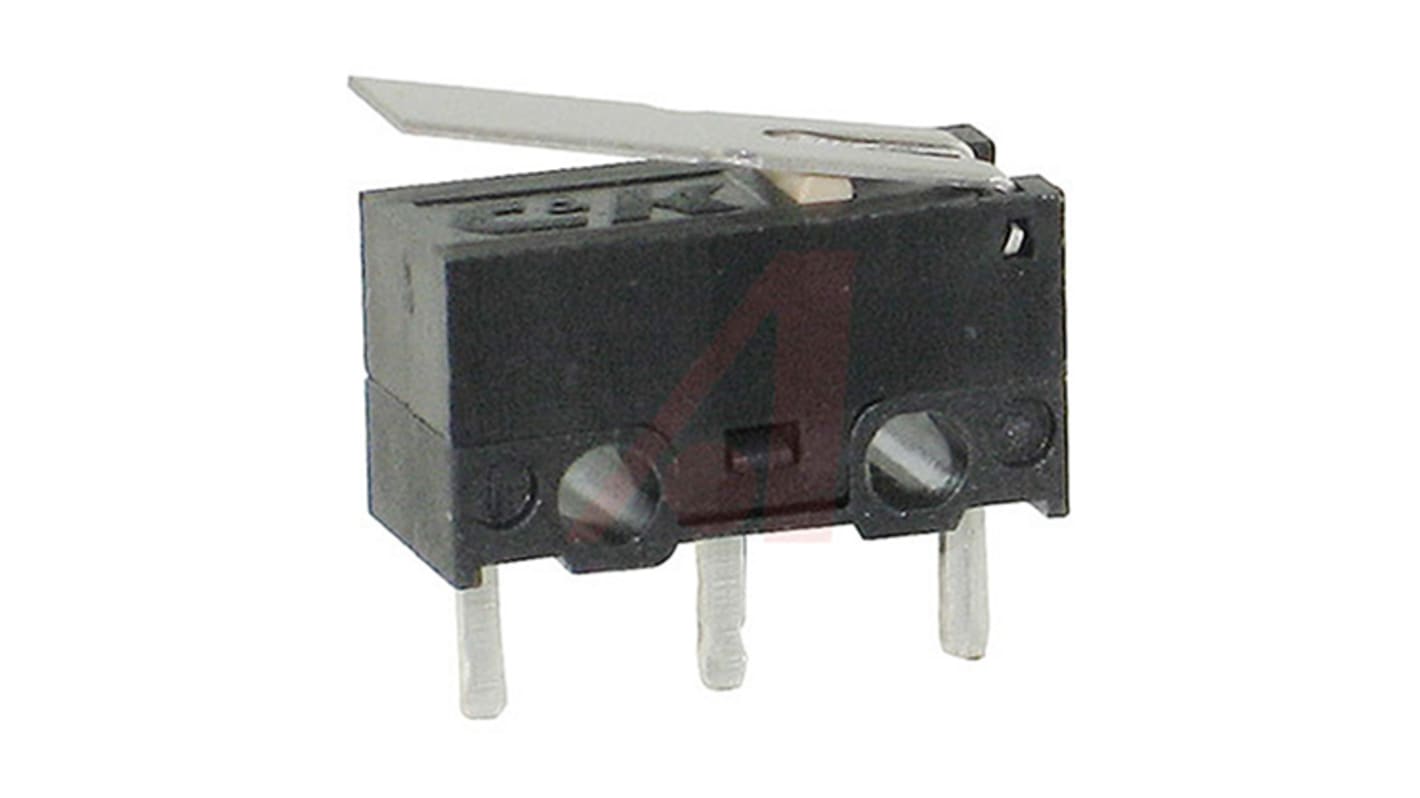 Mikrospínač SP-CO, typ ovladače: Páka 3 A