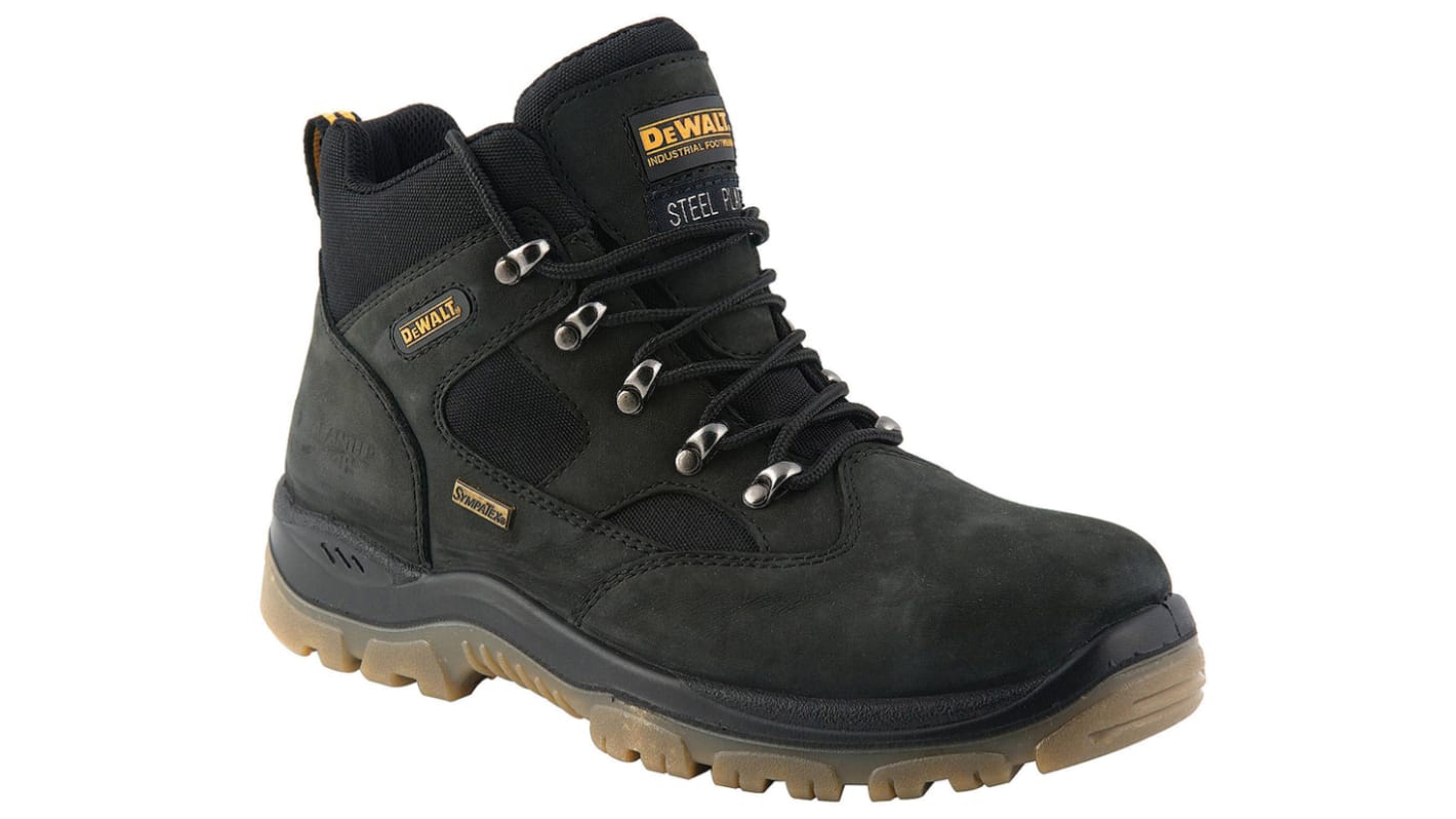 DeWALT Challenger EN20345 S3, Herren, Sicherheitsstiefel Schwarz, mit Edelstahl-Schutzkappe , Größe 44 / UK 10